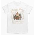Retro North Pole Reading Club Hot Cocoa Book Lovers Xmas Unisex T-Shirt