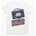 Rewind Good Times Retro VHS Tape Nostalgia 80s 90s Premium Tri-Blend Unisex T-Shirt