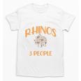 I Like Rhinos And Maybe 3 People Introvert Animal Unisex T-Shirt I Like Rhinos And Maybe 3 People Introvert Animal Unisex T-Shirt