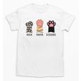 Rock Paper Scissors Hand Game Cute Paw Cat Introvert Unisex T-Shirt Rock Paper Scissors Hand Game Cute Paw Cat Introvert Unisex T-Shirt