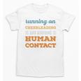 Running On Cheerleading Social Introvert Humor Vintage Unisex T-Shirt