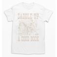 Saddle Up With a Good Book Cowgirl Western Women Vintage Unisex T-Shirt