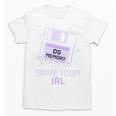 Save Icon IRL Retro Tech Humor Floppy Disk 90s Nostalgia Unisex T-Shirt