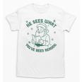 He Sees What You'Ve Been Reading Christmas Bookish Santa Premium Tri-Blend Unisex T-Shirt He Sees What You'Ve Been Reading Christmas Bookish Santa Premium Tri-Blend Unisex T-Shirt