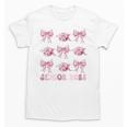 Senior 2025 Coquette Pink Bow Class Of 2025 Graduation Girls Unisex T-Shirt