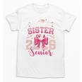 Senior 2026 Class Of 26 Coquette Pink Bow Graduation Sister Unisex T-Shirt