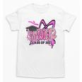 Senior 2027 Class Of 2027 Coquette Girl Pink Graduation 2027 Unisex T-Shirt