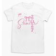 Senior 2027 Class Of 2027 Coquette Pink Bow Graduation 2027 Premium Tri-Blend Unisex T-Shirt