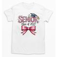 Senior Class Of 2027 Coquette Pink Bow Graduation 2027 Girls Unisex T-Shirt