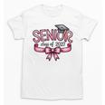 Senior Class Of 2027 Coquette Pink Bow Graduation 2027 Women Unisex T-Shirt