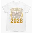 Senior Dad Class Of 2026 Purple Yellow Vintage Graduation Unisex T-Shirt