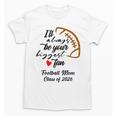 Senior Football Mom Class Of 2026 Graduation Graduate Unisex T-Shirt
