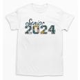 Senior Graduation Class Of 2024 Cute Senior 2024 Flowers Unisex T-Shirt