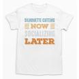 Silhouette Cutting Now Minimal Socializing Introvert Unisex T-Shirt Silhouette Cutting Now Minimal Socializing Introvert Unisex T-Shirt