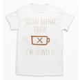 Social Battery Drain I'm So Over It Introvert Homebody Line Raglan Baseball Tee Unisex T-Shirt Social Battery Drain I'm So Over It Introvert Homebody Line Raglan Baseball Tee Unisex T-Shirt