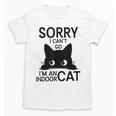 Sorry I Can't Go I'm An Indoor Cat Introvert Cats Unisex T-Shirt