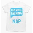 Too Much Talking I Need A Nap For Introverts Raglan Baseball Tee Unisex T-Shirt