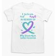 Teal Purple Memory Of Grandson Suicide Prevention Ribbon Unisex T-Shirt Teal Purple Memory Of Grandson Suicide Prevention Ribbon Unisex T-Shirt