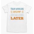 Train Modeling Now Minimal Socializing Introvert Vintage Unisex T-Shirt Train Modeling Now Minimal Socializing Introvert Vintage Unisex T-Shirt