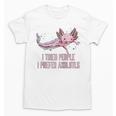 I Tried People I Prefer Axolotl Salamander Introvert Raglan Baseball Tee Unisex T-Shirt I Tried People I Prefer Axolotl Salamander Introvert Raglan Baseball Tee Unisex T-Shirt
