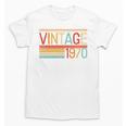 Vintage 1970 Birthday Retro Style 70's Born Nostalgia Party Premium Tri-Blend Unisex T-Shirt