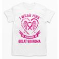I Wear Pink In Memory Of Great Grandma Breast Cancer Graphic Unisex T-Shirt I Wear Pink In Memory Of Great Grandma Breast Cancer Graphic Unisex T-Shirt