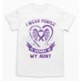 Wear Purple In Memory Of My Aunt Pancreatic Cancer Awareness Unisex T-Shirt Wear Purple In Memory Of My Aunt Pancreatic Cancer Awareness Unisex T-Shirt