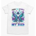 I Wear Teal Purple In Memory Of My Dad Suicide Awareness Unisex T-Shirt