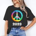 2023 Graduation Class Year Tie Dye Peace Sign Graduate Shirt Unisex T-Shirt