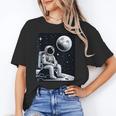 Aesthetic Spaceman Astronaut On The Moon Space Introvert Unisex T-Shirt