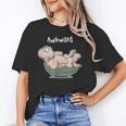 Awkward Turtle Upside Down Witty Comical Introvert Unisex T-Shirt Awkward Turtle Upside Down Witty Comical Introvert Unisex T-Shirt