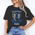 Blue In Memory Of Papa Colon Cancer Awareness Memorial Unisex T-Shirt