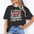 Book & Pajamas Humorous Book Lover Reading Bedtime Unisex T-Shirt