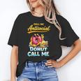 Call Me Antisocial Donut Pun Introvert Quote Unisex T-Shirt