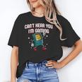 Cant Hear You Im Gaming Introvert Gamer Antisocial Unisex T-Shirt