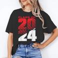 Class Of 2024 High School Senior Graduation Red Sports Style Unisex T-Shirt