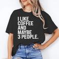 I Like Coffee Introvert Coffee Lovers Sarcastic Humor Unisex T-Shirt I Like Coffee Introvert Coffee Lovers Sarcastic Humor Unisex T-Shirt