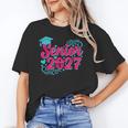 Coquette Pink Bow Senior 2027 Class Of Graduation Unisex T-Shirt