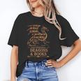 Easily Distracted By Dragons And Books Library Dragon Lover Unisex T-Shirt