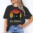 Ew People Introvert Cat Lover Cat Lady Vintage Unisex T-Shirt