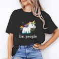 Ew People Unicorn Lover Introvert Rainbow Unicorn Unisex T-Shirt