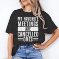 My Favorite Meetings Are Cancelled Ones Introvert Unisex T-Shirt