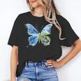 Frutiger Aero Aesthetic Butterfly Computer Fishes Scenery Unisex T-Shirt