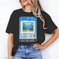 Frutiger Aero Aesthetic Tech Computer Aquarium Tarot Card Unisex T-Shirt