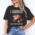 I Graduated Can I Go Back To Bed Sleepy Red Panda Graduation Unisex T-Shirt