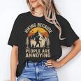 Hiking Because People Are Annoying Introvert Unisex T-Shirt