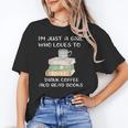 I'm Just a Girl Who Loves To Drink Coffee And Read Books Unisex T-Shirt