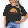 Introvert Me Happy Retro Sunset Capybara Tee Unisex T-Shirt