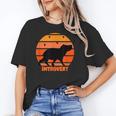 Introvert Retro Sunset Capybara Tee Unisex T-Shirt