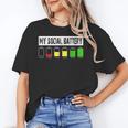 Introvert My Social Battery Low Level Graphic Unisex T-Shirt Introvert My Social Battery Low Level Graphic Unisex T-Shirt